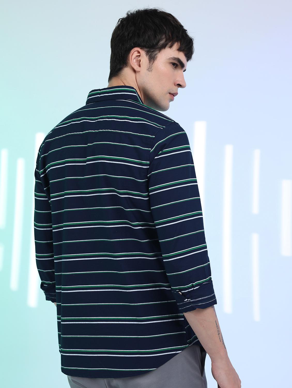 men striped casual shirt - 21488622 - Standard Image - 2