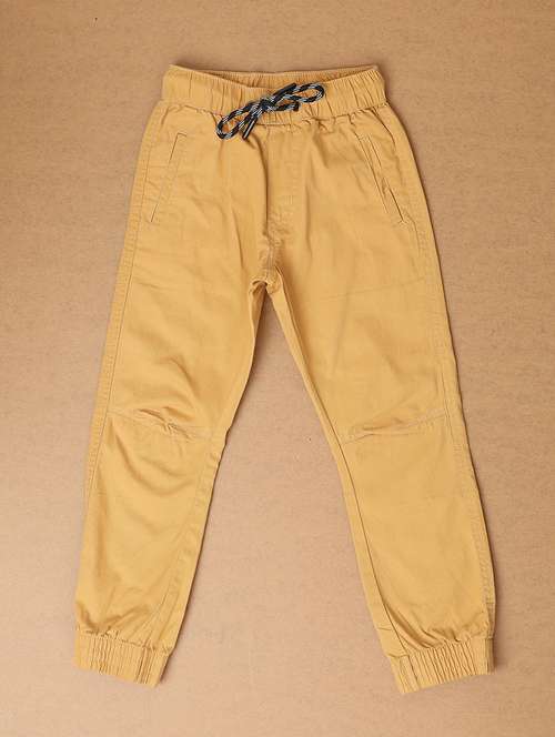 boys musatrd solid trouser - 21489319 - Standard Image - 0
