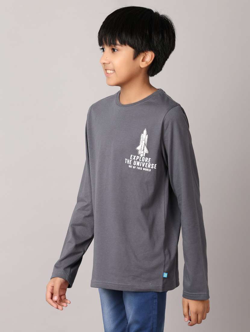 boys round neck graphic t-shirt - 21489436 - Standard Image - 2