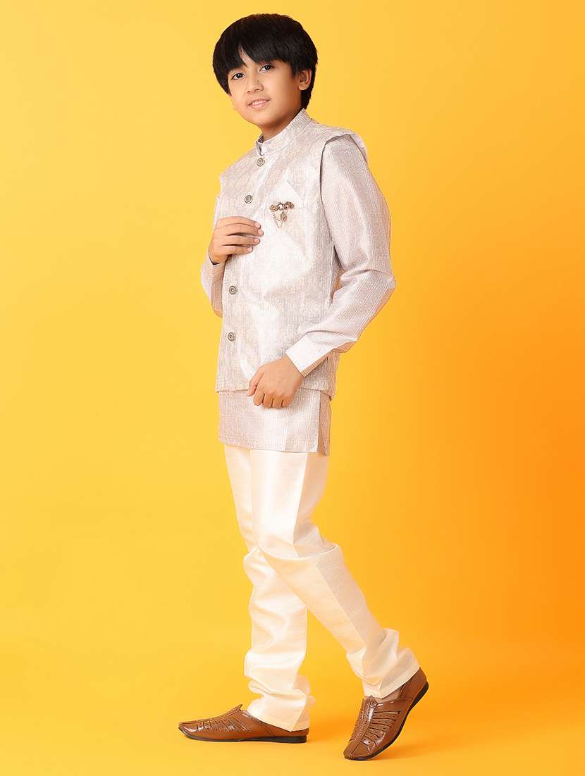 boys self design sherwani - 21489776 -  Standard Image - 2