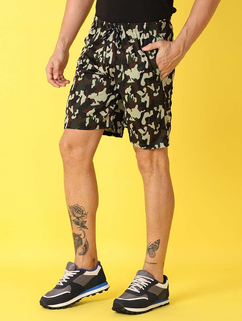 men camouflage printed shorts - 21490094 -  Standard Image - 2