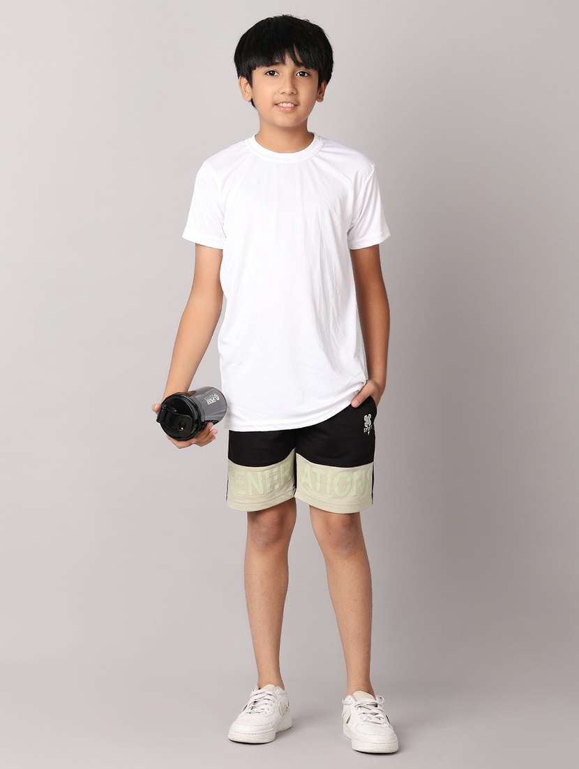 men black color block shorts - 21490095 -  Standard Image - 2