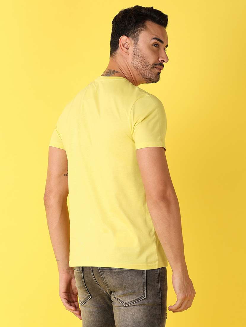 men round neck front print t-shirt - 21490127 -  Standard Image - 2