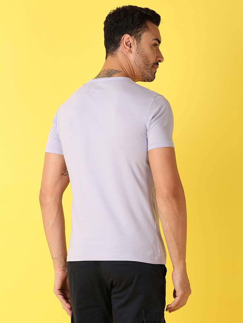 men round neck front print t-shirt - 21490238 -  Standard Image - 2