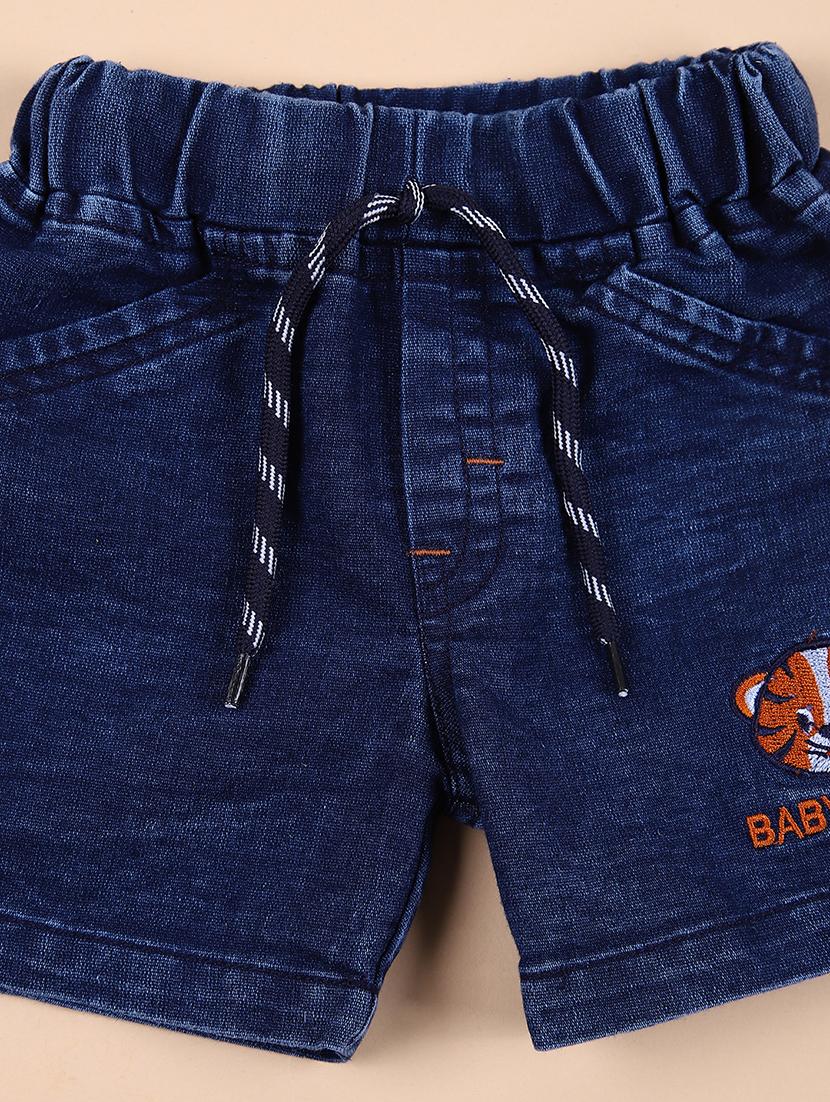 boys solid mid rise shorts - 21490246 - Standard Image - 2