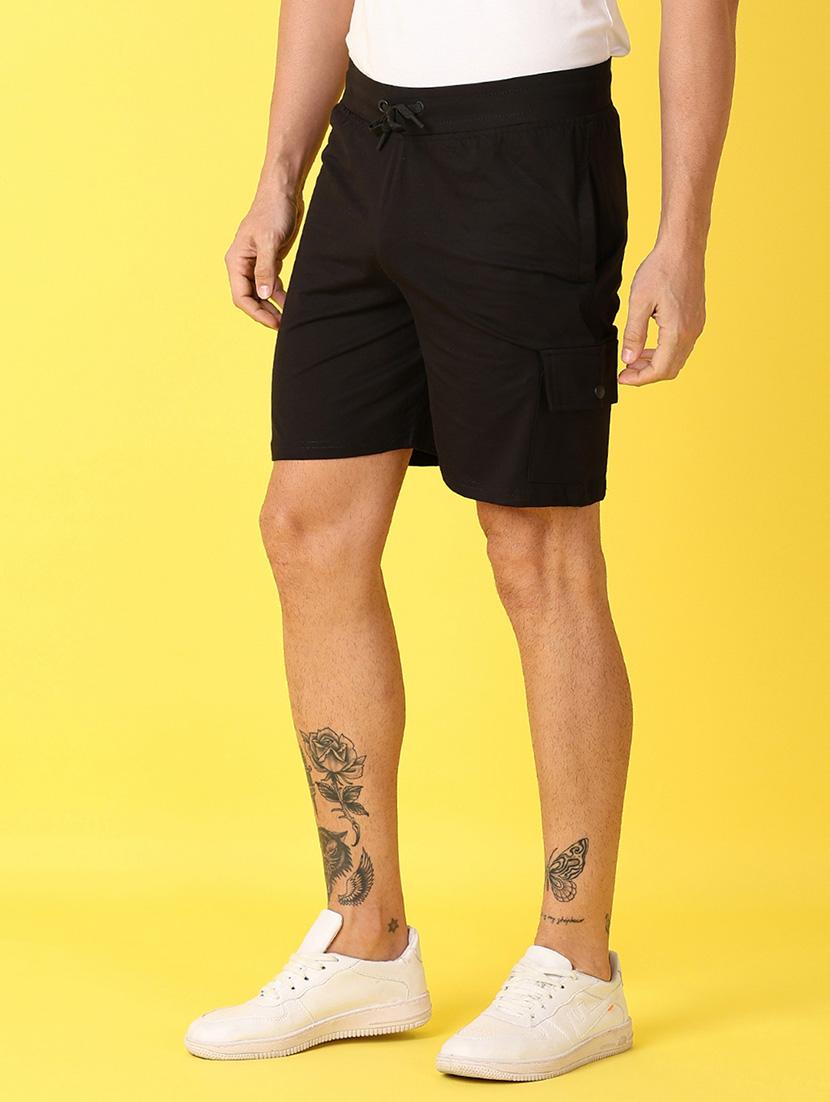 men solids mid rise shorts - 21490646 - Standard Image - 2