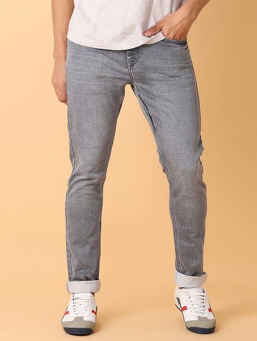 men mid rise plain jeans - 21490857 -  Standard Image - 0