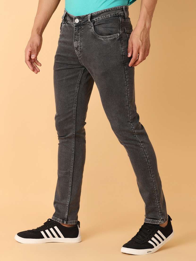 men mid rise plain jeans - 21490870 -  Standard Image - 2