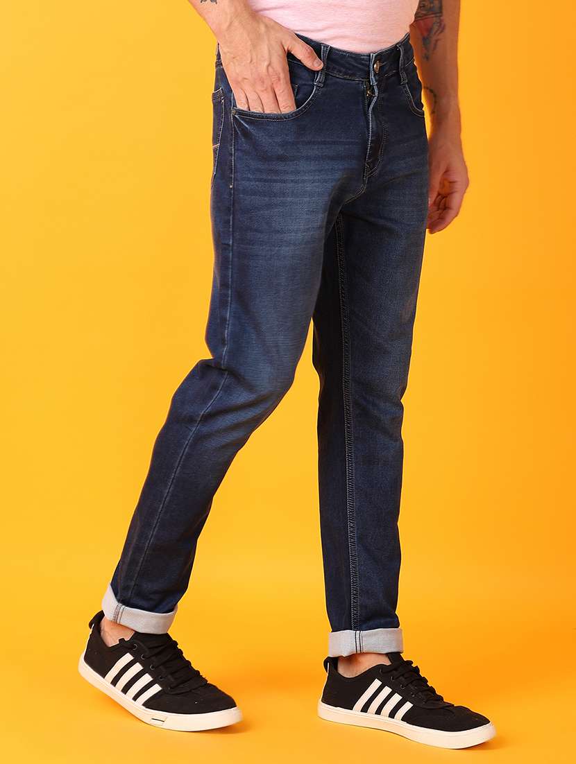 men blue cotton jeans - 21491080 -  Standard Image - 2