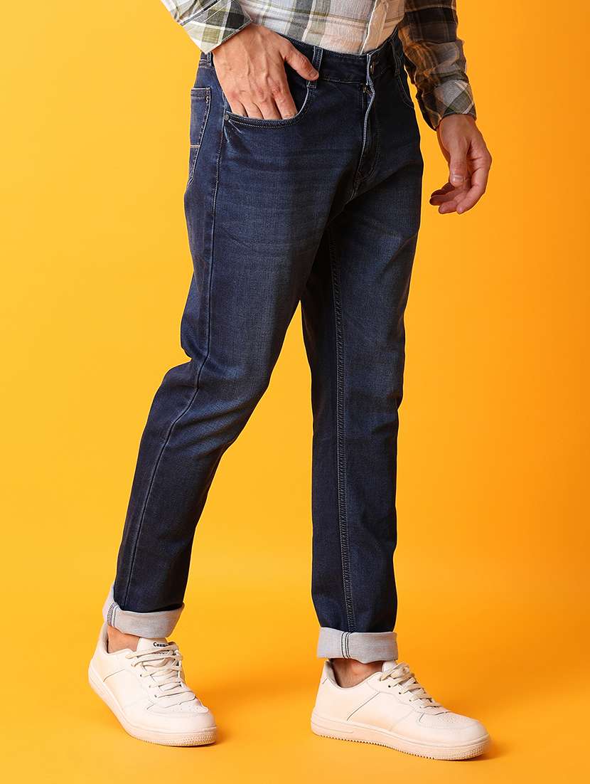 men blue cotton jeans - 21491081 -  Standard Image - 2