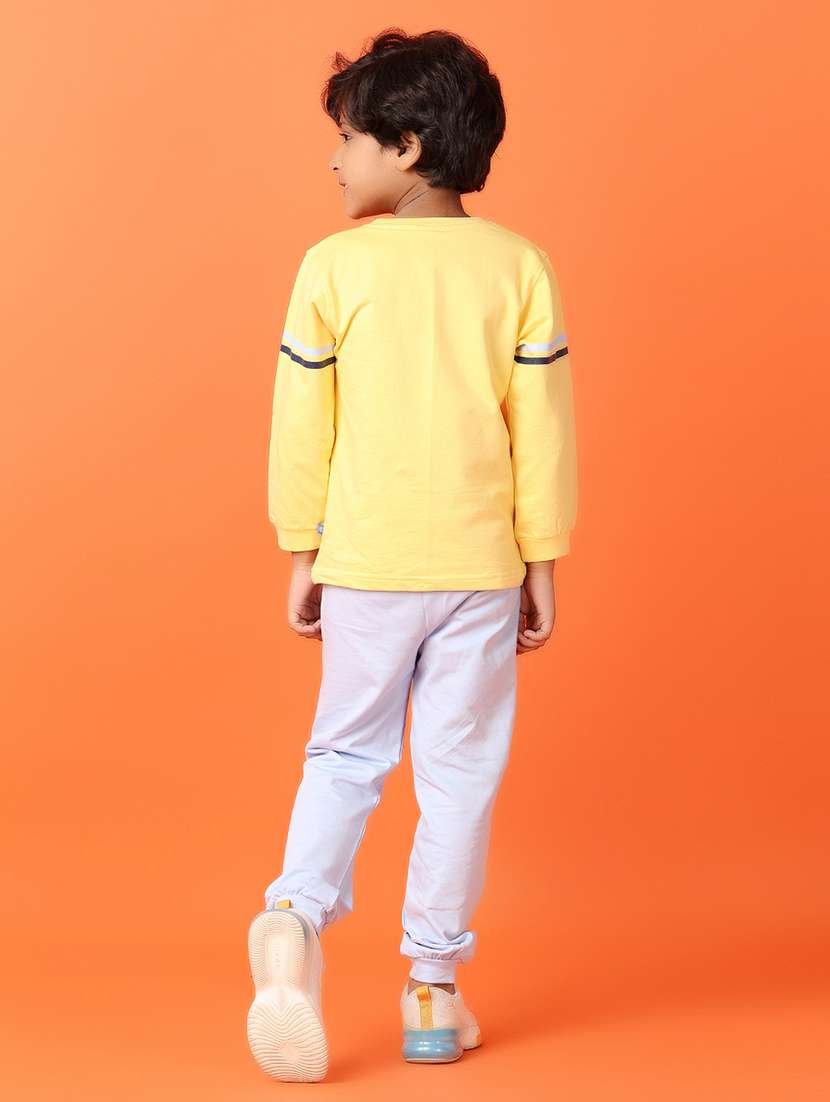 boys printed casual wear full length set - 21491111 -  Standard Image - 2