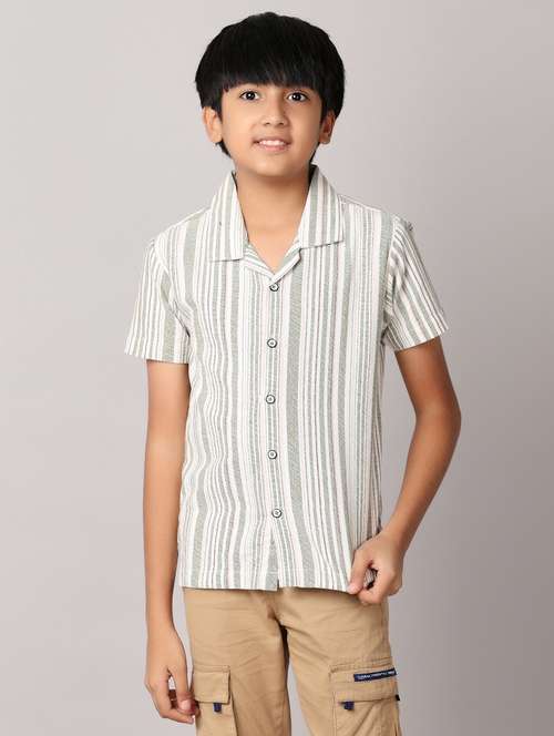 boys white cotton shirt - 21491221 -  Standard Image - 0