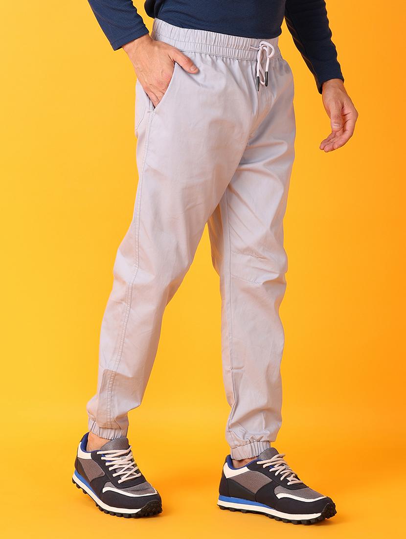 men mid-rise solid jogger - 21491358 - Standard Image - 2