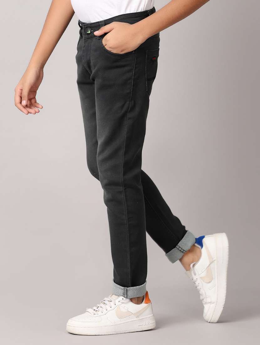 boys black plain jean - 21491476 -  Standard Image - 2