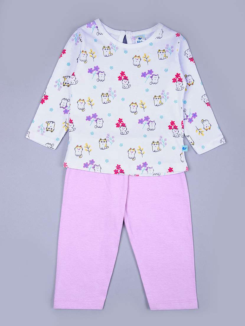 girls pack of 2 printed full length sets - 21491563 -  Standard Image - 2