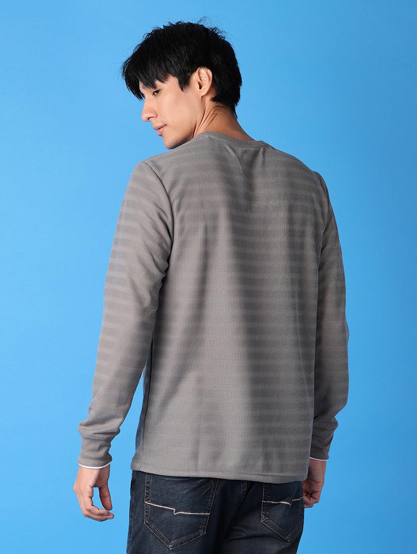 men round neck stripes t-shirt - 21491805 - Standard Image - 2