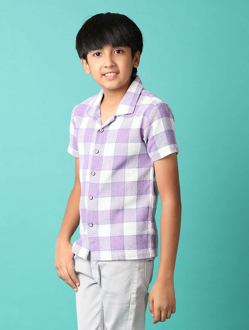 boys checked printed collared shirt - 21491883 -  Standard Image - 2