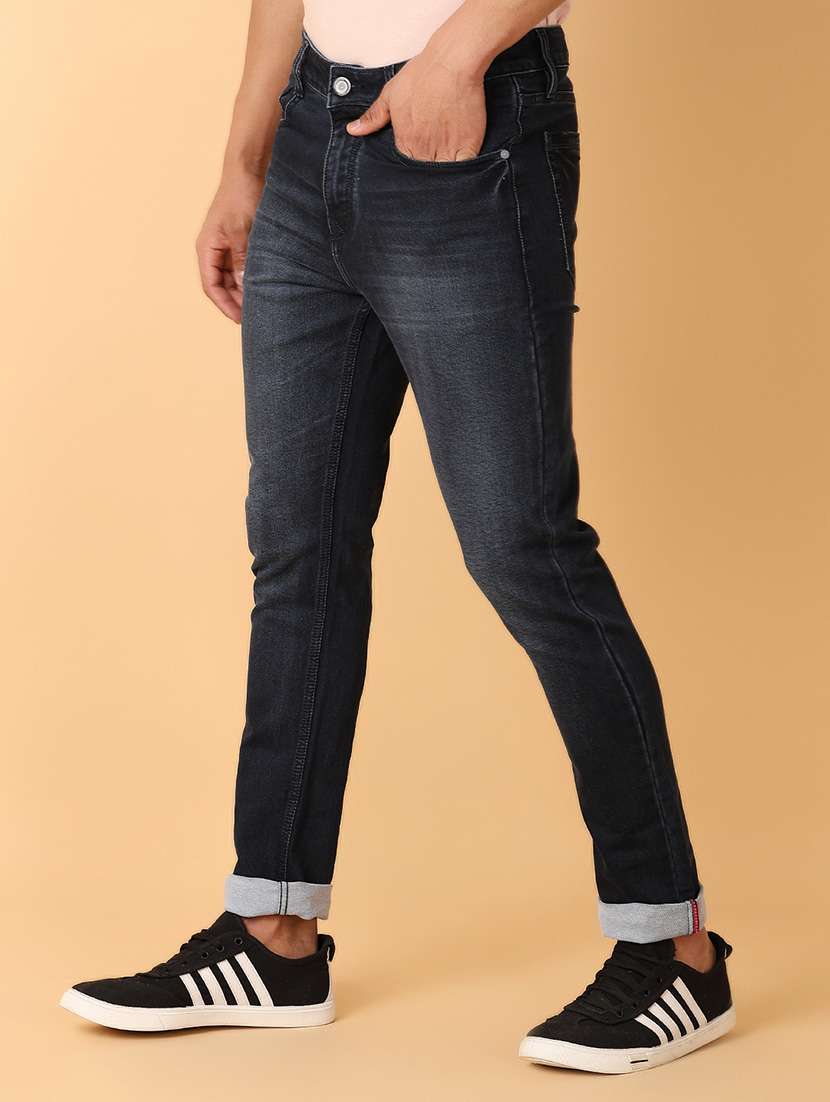 men mid rise plain jeans - 21491892 - Standard Image - 2