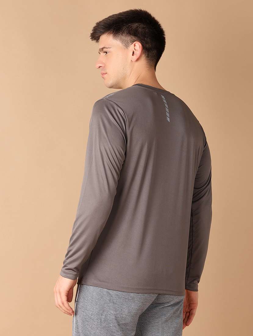 men grey logo printed t-shirt - 21492316 -  Standard Image - 2