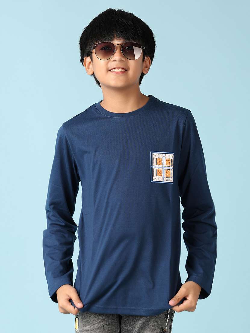 boys round neck graphic t-shirt