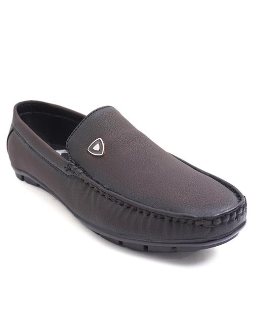 men brown slip on loafer - 21492478 - Standard Image - 0