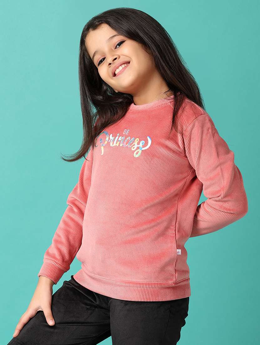 kids typography long sleeves sweatshirt - 21492494 -  Standard Image - 2