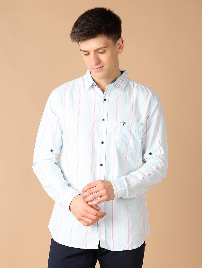 men collared stripes casual shirt - 21492737 - Zoom Image - 0