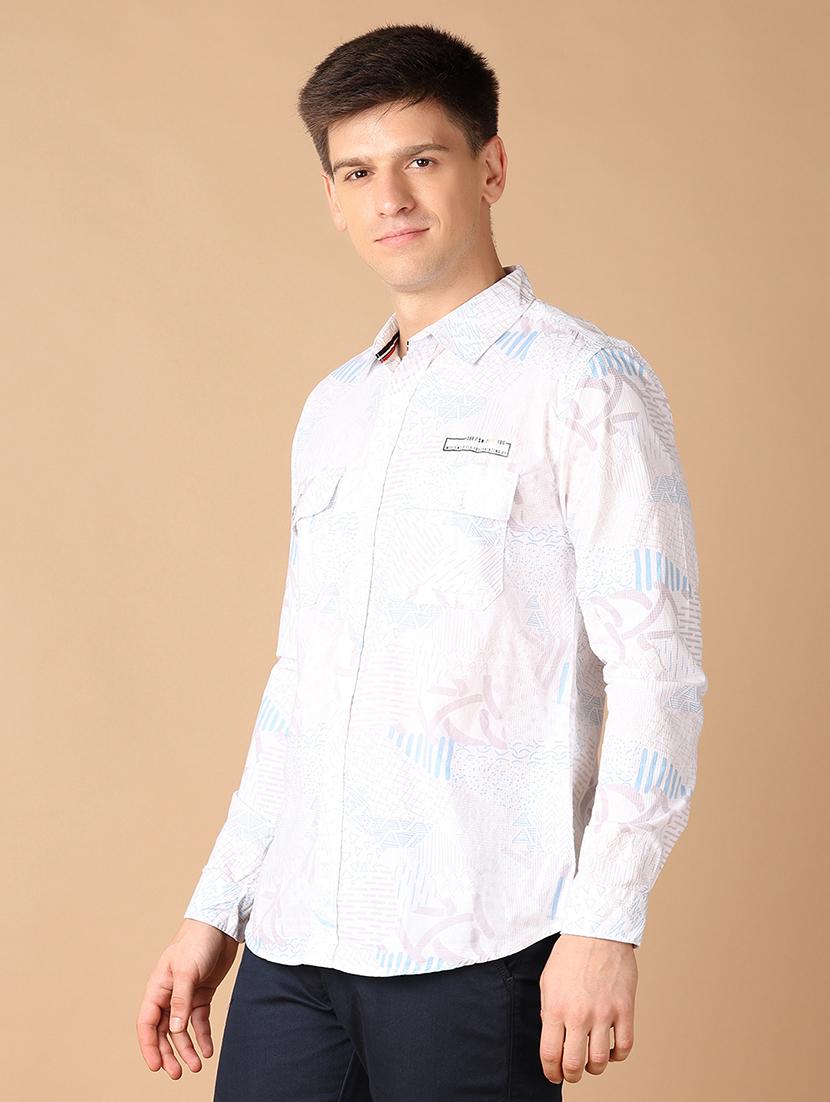 men collared printed casual shirt - 21492748 - Standard Image - 2