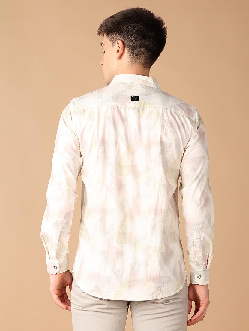 men collared printed casual shirt - 21492750 - Standard Image - 2