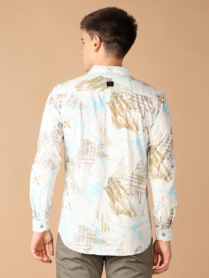 men collared printed casual shirt - 21492751 - Standard Image - 2