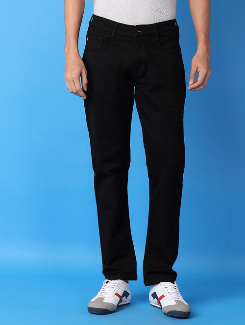 men black plain jeans - 21493123 - Standard Image - 0