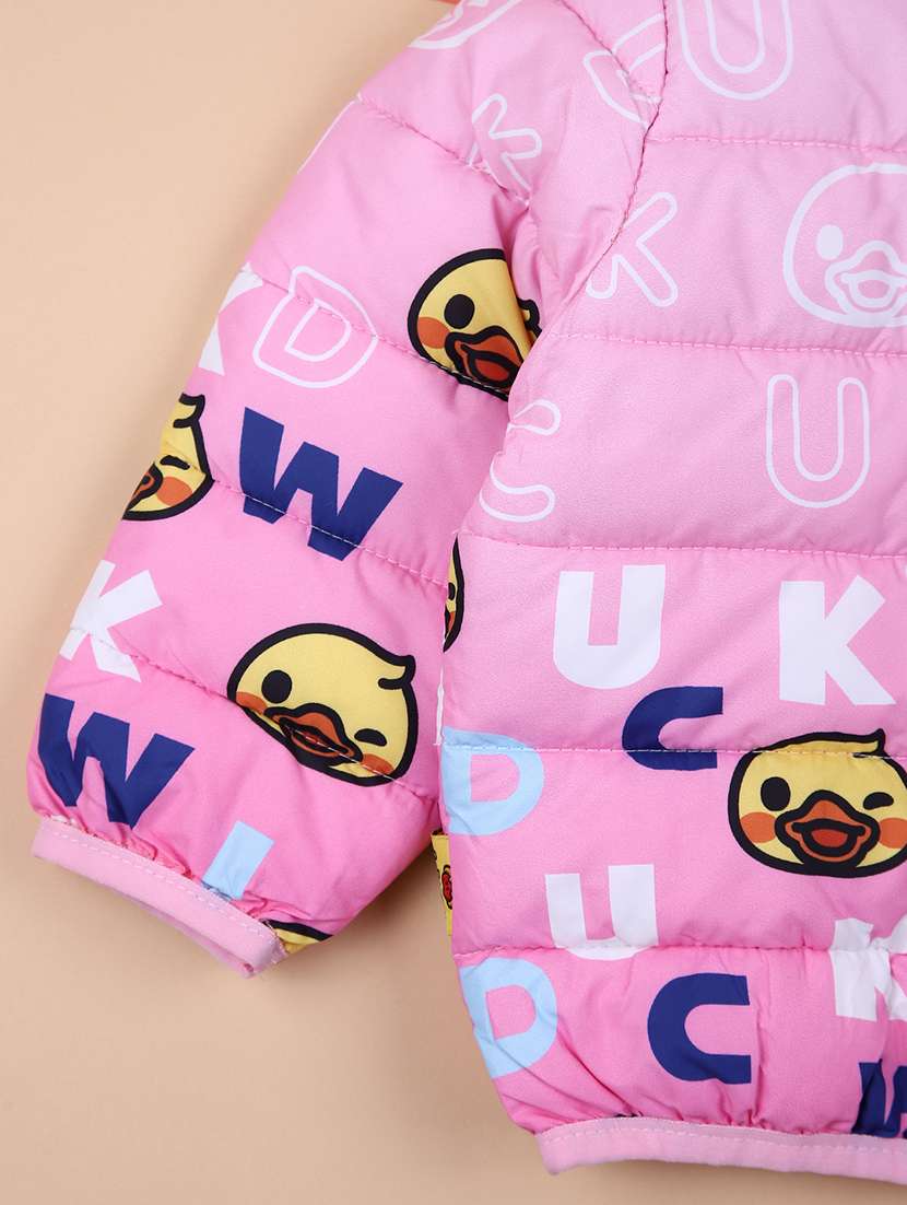 girls printed hooded bomber jacket - 21493187 -  Standard Image - 2