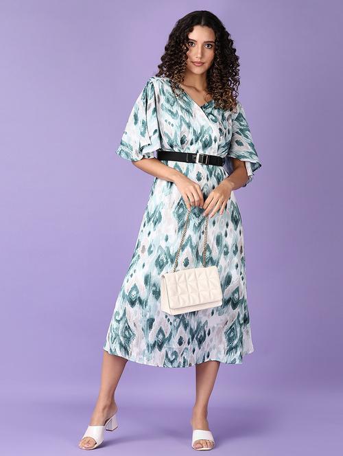women printed a-line dress - 21493291 -  Standard Image - 0
