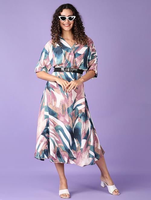 women printed a-line dress - 21493293 -  Standard Image - 0