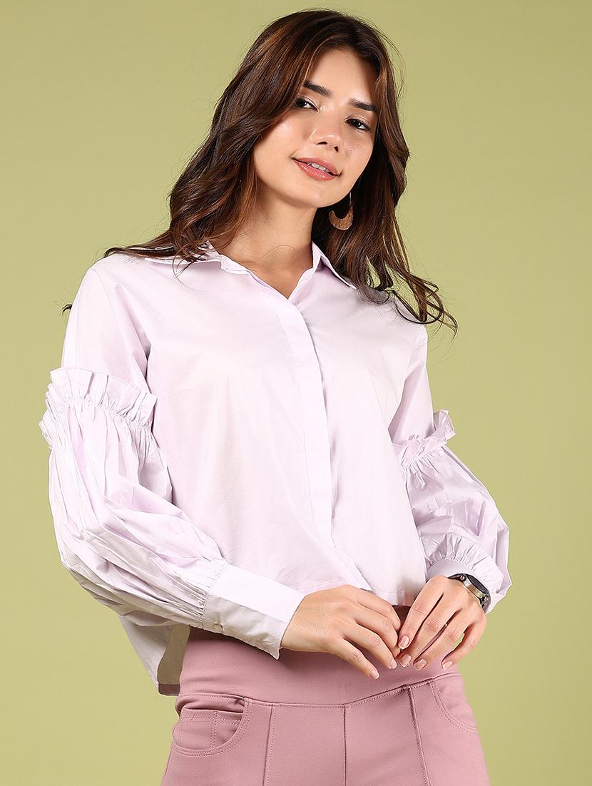 purple cotton regular top - 21493434 - Standard Image - 2