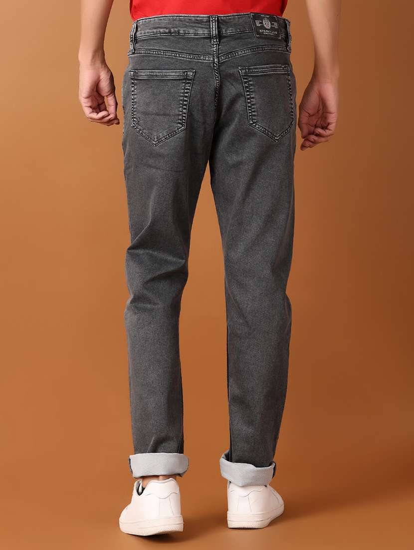 men solid slim fit jeans - 21493556 -  Standard Image - 2