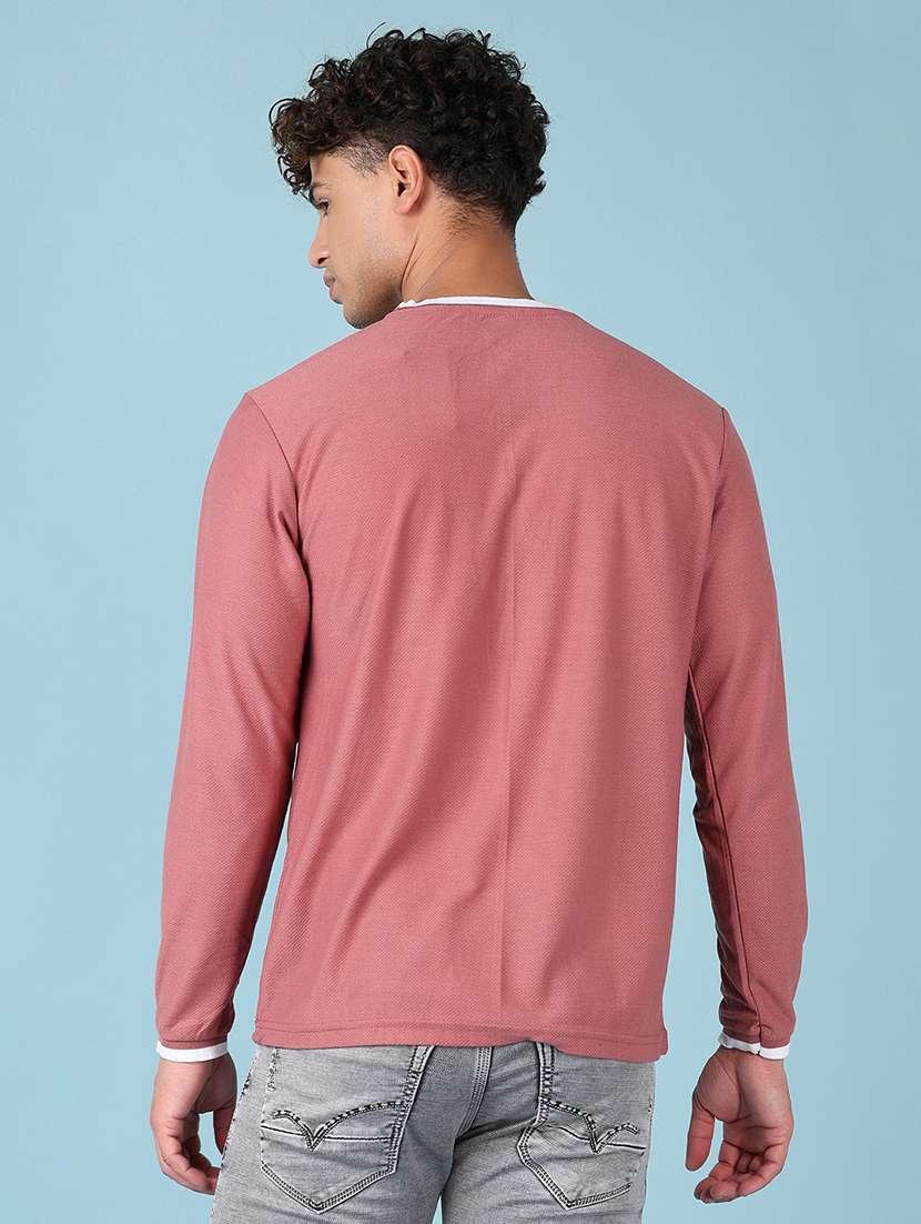 men long sleeves plain t-shirt - 21493650 -  Standard Image - 2