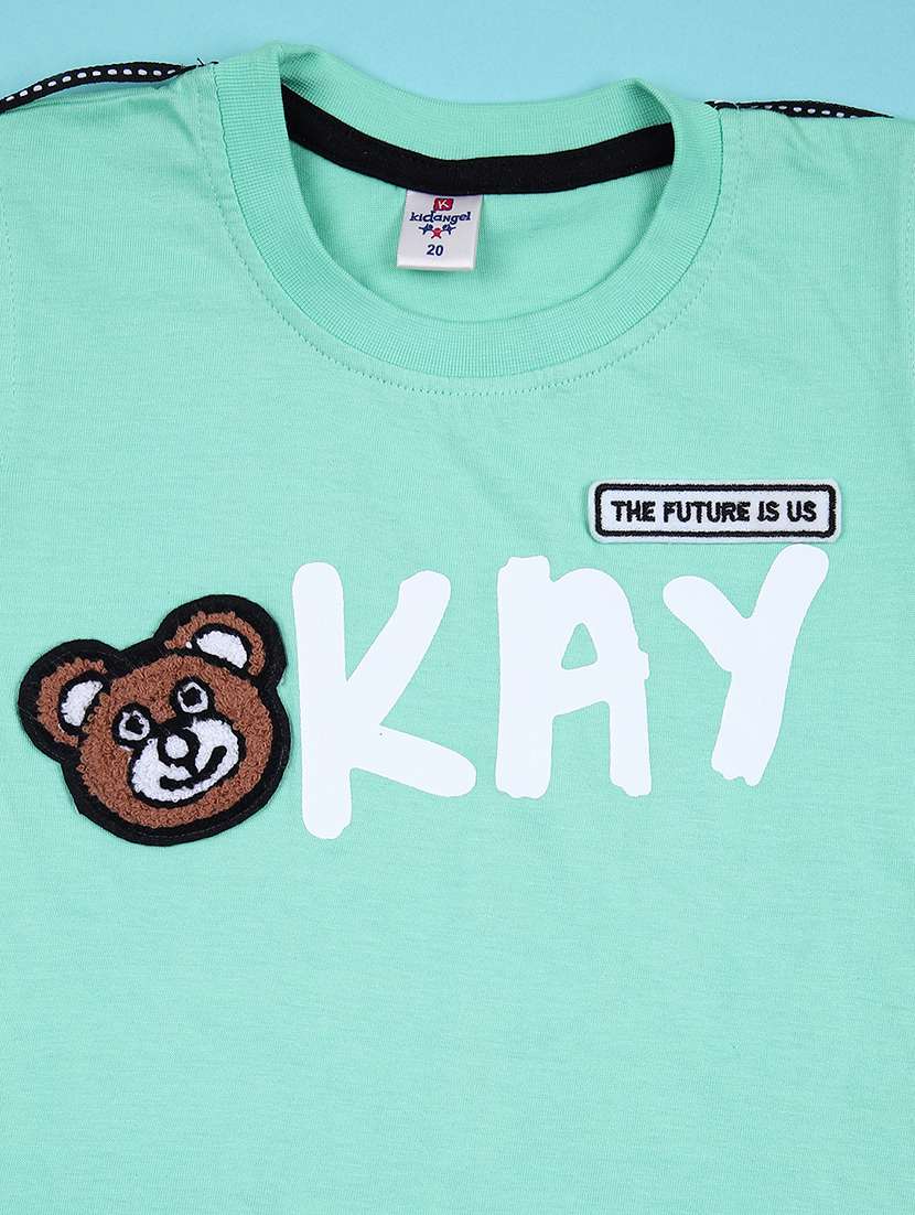 boys printed short sleeves t-shirt & shorts set - 21493654 -  Standard Image - 2