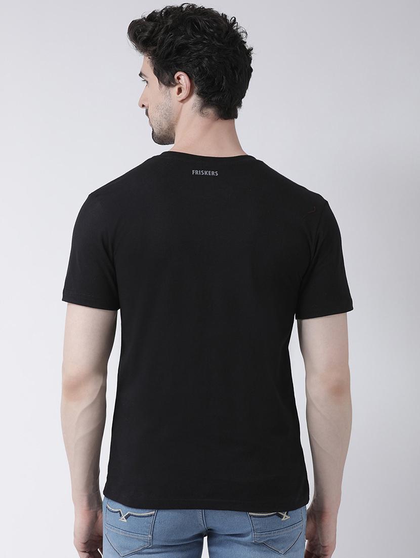 men v-neck chest print t-shirt - 21493929 - Standard Image - 2
