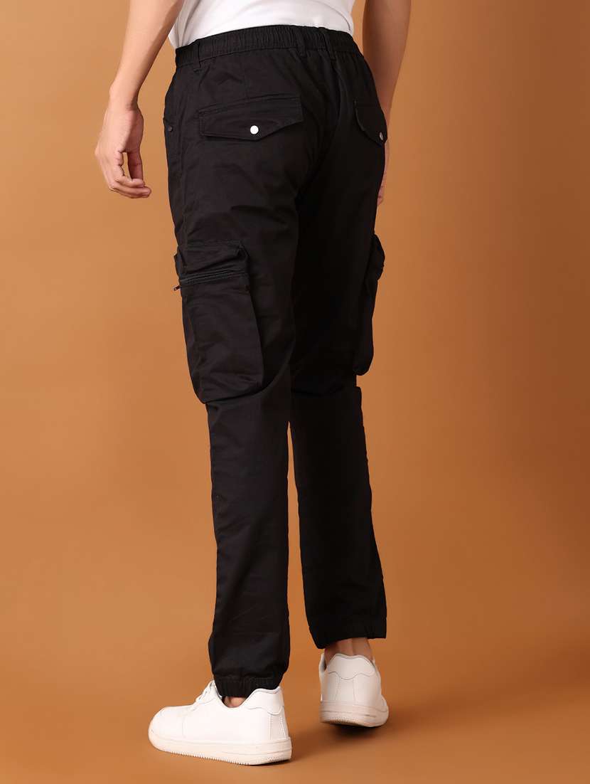men solid regular fit cargo pant - 21493950 -  Standard Image - 2