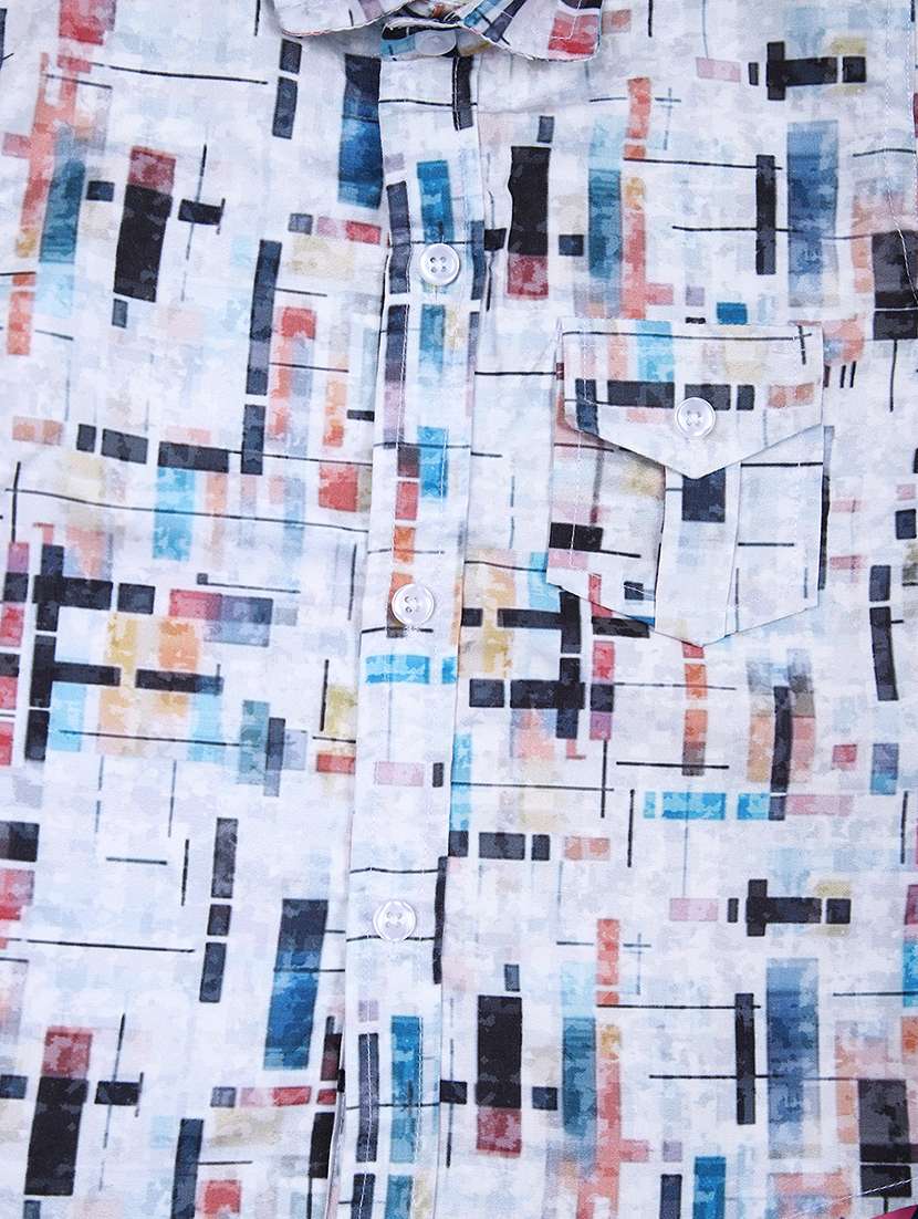 boys printed long sleeves shirt & shorts set - 21493965 -  Standard Image - 2