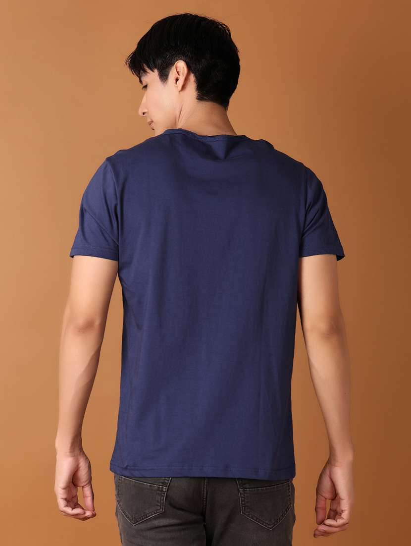 men round neck front printed t-shirt - 21493980 -  Standard Image - 2