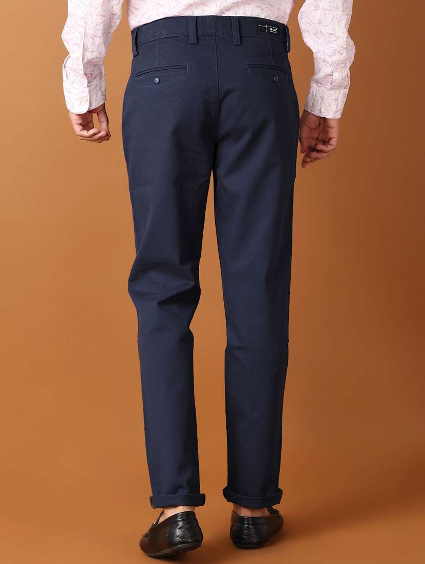 men solid slim fit chinos - 21494038 -  Standard Image - 2