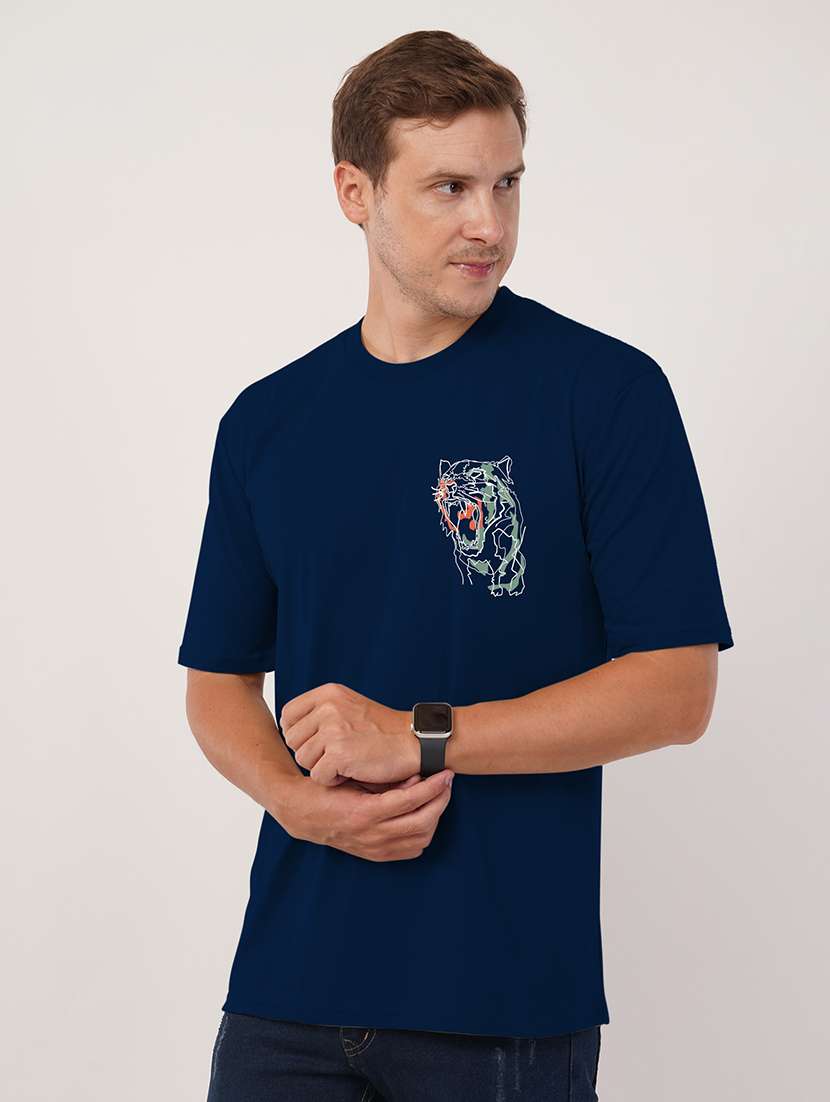 men round neck oversized t-shirt - 21494150 - Standard Image - 2