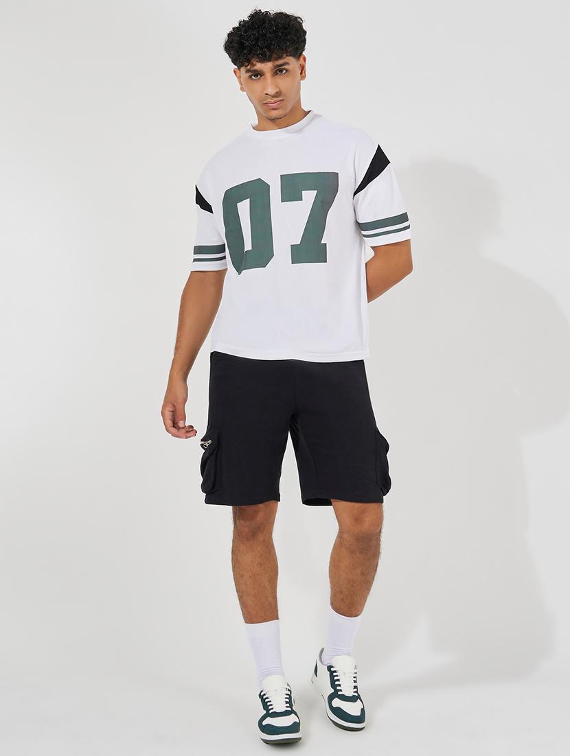 men white cotton front print t-shirt - 21494276 - Standard Image - 2