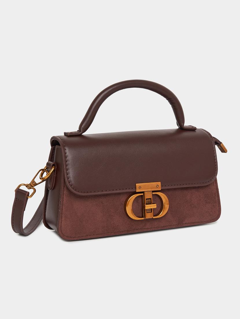 women brown pu handbag - 21494348 -  Zoom Image - 0