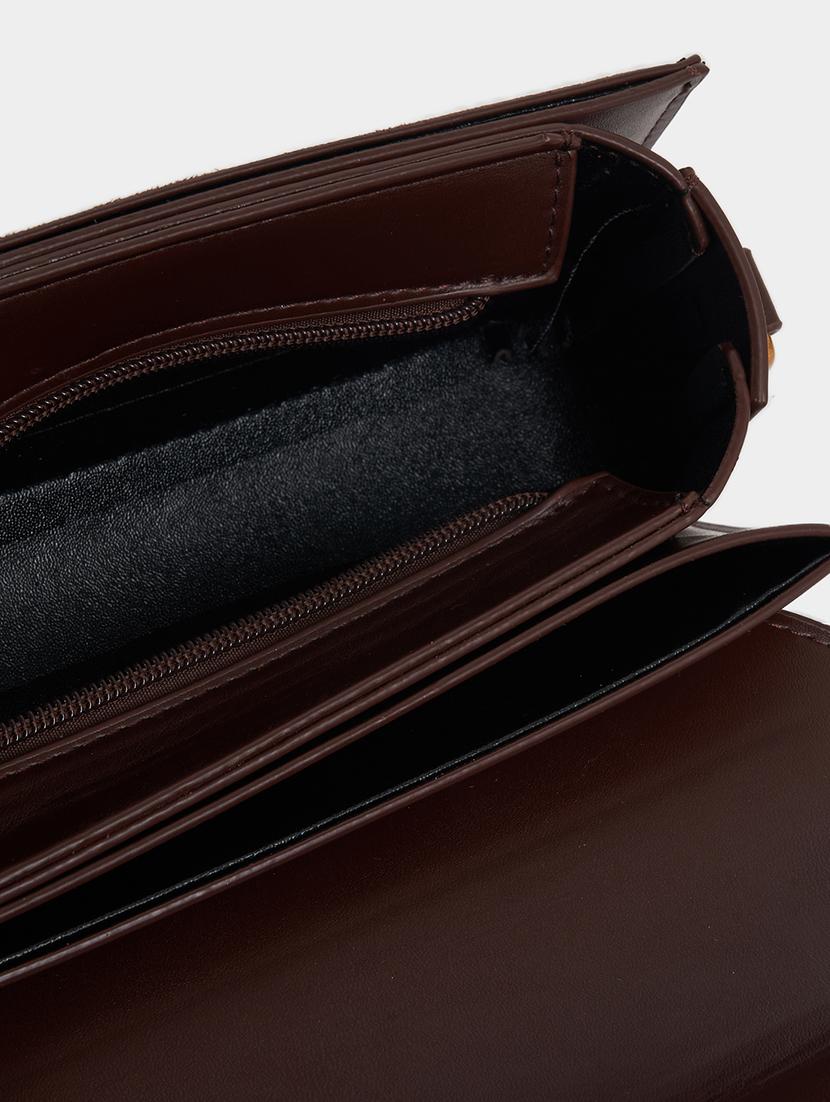 women brown pu handbag - 21494348 - Standard Image - 2
