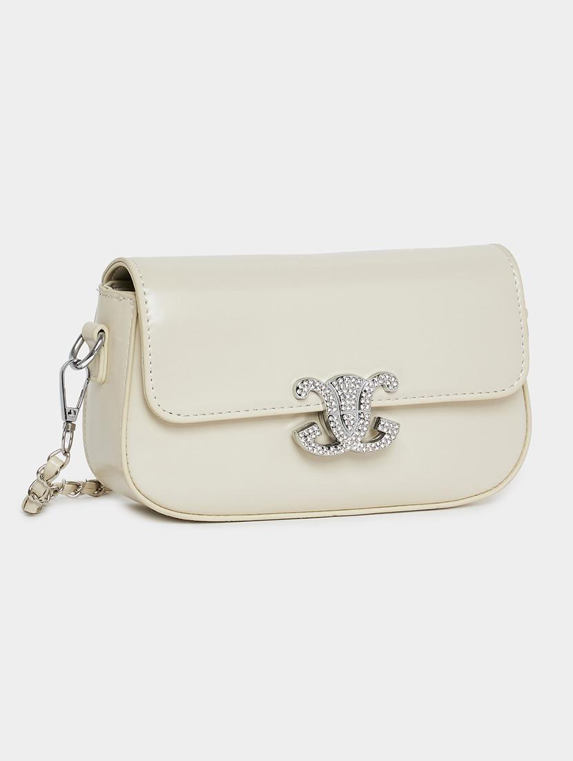 women cream pu handbag - 21494365 - Zoom Image - 0