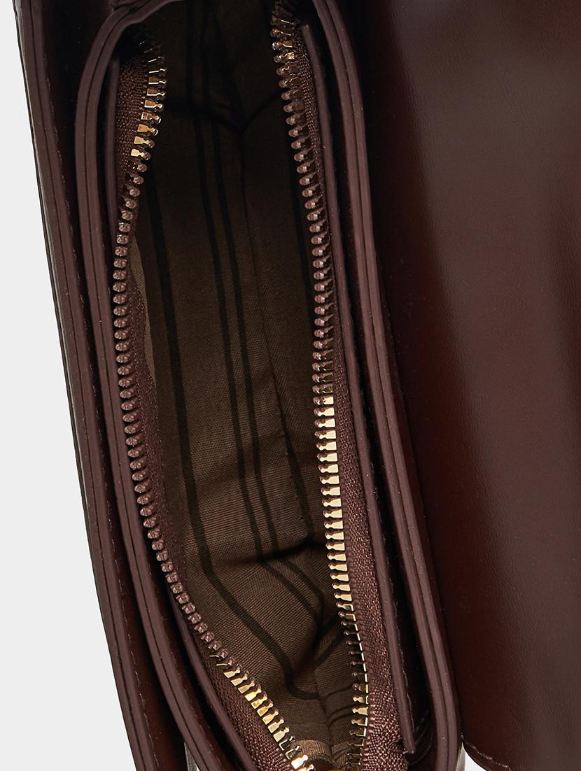 women brown pu handbag - 21494369 - Standard Image - 2