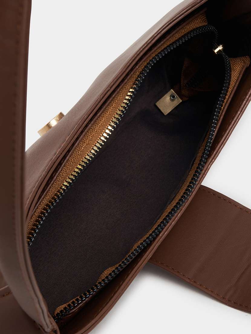 women brown pu handbag - 21494384 -  Standard Image - 2